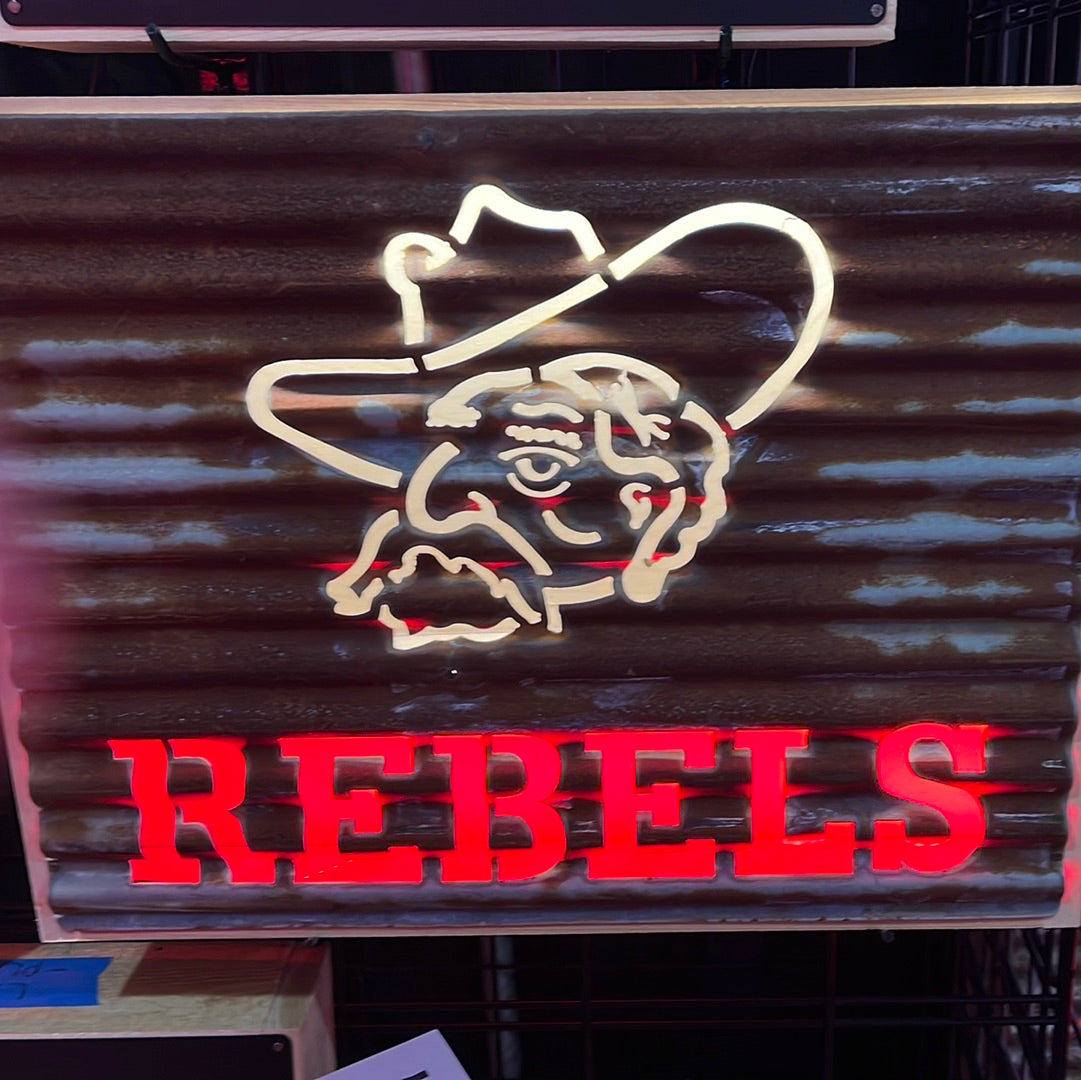 Colonel Reb Sign COLONEL REB STACKED – MG Crafts, LLC
